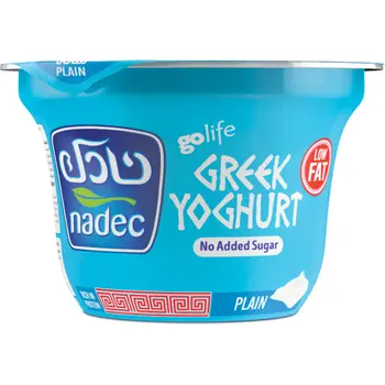 Nadec Greek Yoghurt Plain Low Fat 160g