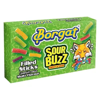 Borgat Sour Power Assorted Filled Tubes TB 80g