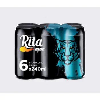 Rita Blue Soft Drink Pack 6× 240ml