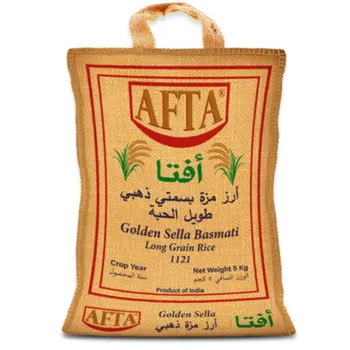 Afta Basmati 1121 Long Grain Golden Sella Basmati Rice 5 Kg
