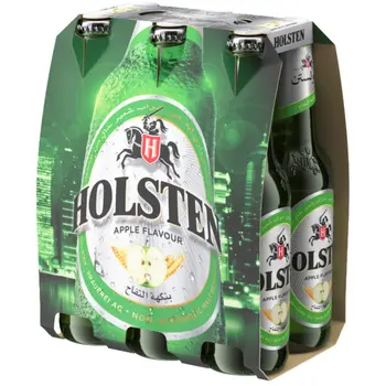 Holsten Apple Flavoured Nonalcoholic Malt Beverage 330Ml × 6Packs
