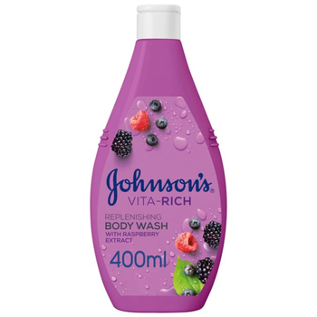 Johnson's Body Wash Vita-Rich Replenishing Raspberry Extract 400ml