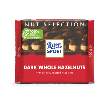 Ritter Choco Dark Hazelnuts 100g