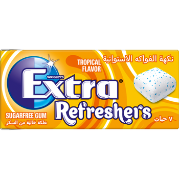 Extra Refreshers Tropical Gum Handypack 7 Pcs