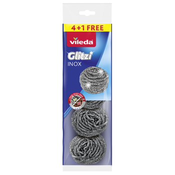 Vileda glitzi inox scourer free  4×1Pieces