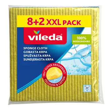 Vileda XXL Pack Cleaning Sponge Cloth 10pieces