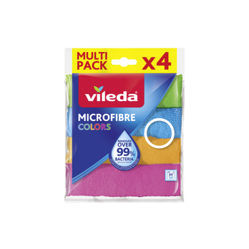 Vileda Microfibre Colors Mpk 4Pieces