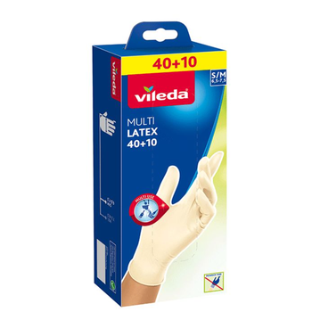 Vileda Latex & Powder Free Disposable Gloves S/M Size 50pieces