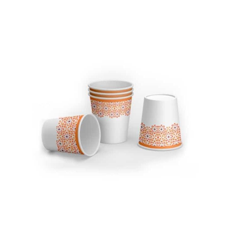 Hotpack Ramadan Design Single Wall Paper Cup 4 Ounce, 50 Pieces