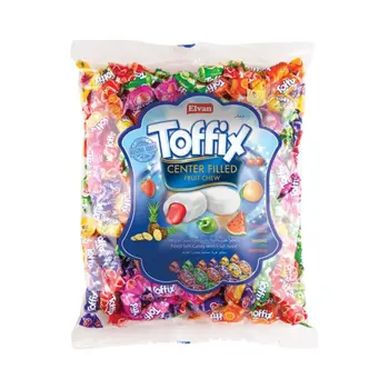 Elvan Toffix Center Filled Fruit Chew Candy 1Kg