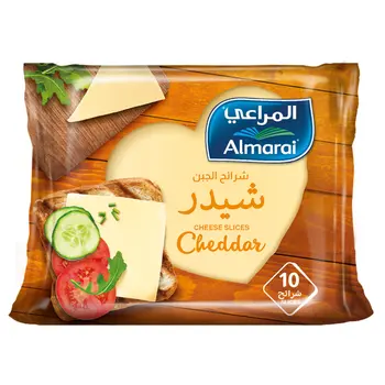 Almarai Full Fat Cheddar Slices Cheese 200g