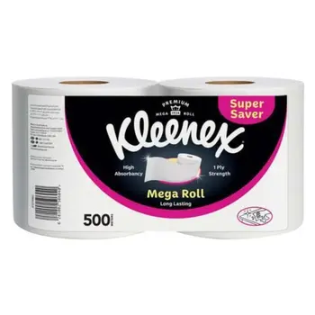 Kleenex Kitchen Mega Roll Tissue, 2 Rolls x 250M