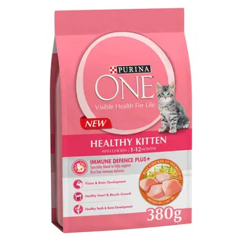 Purina One Healthy Kitten Catfood With Chicken For 1-12 Months 380G