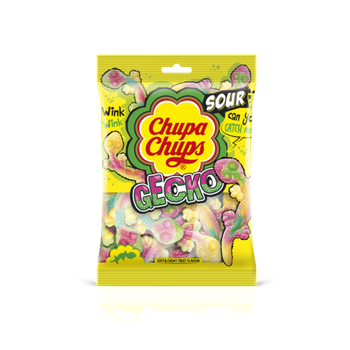 Chupa Chups Jellies Sour Gecko Soft & Chewy Candy 160g