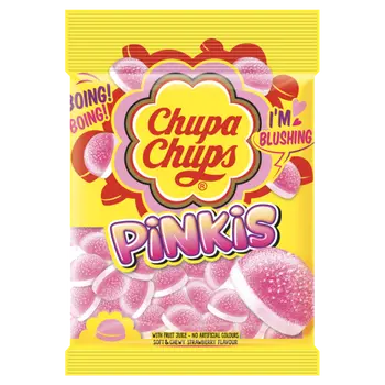 Chupa Chups Jellies Pinkis Soft & Chewy Strawberry Candy 160g