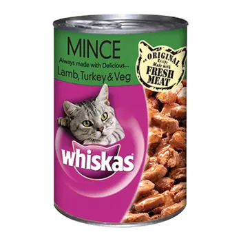 Whiskas Mincelamb Turkey & Veg Can 400G