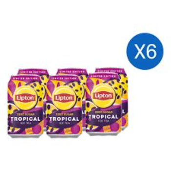 Lipton Ice Tea Tropical Fruits Zero 6 x 310 Ml