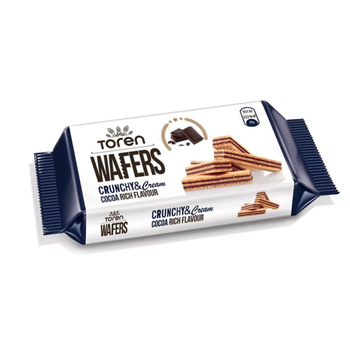 Toren Premium Wafers Natural Cocoa Cream Rich Flavour Crispy Wafers 55g