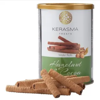 Kerasma Wafer Rolls Hazelnut & Cocoa 400G
