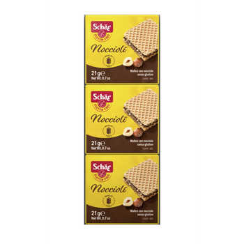 Dr. Schar Hazelnut Wafers 3×21g