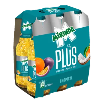 Mirinda Plus Soft drink Tropical 24x300Ml