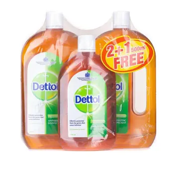 Dettol Antiseptic Disinfectant (2*750Ml)+500Ml Free