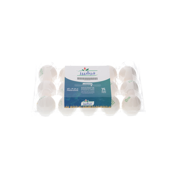 Freshies Large Fresh White Eggs Tray 15Pieces