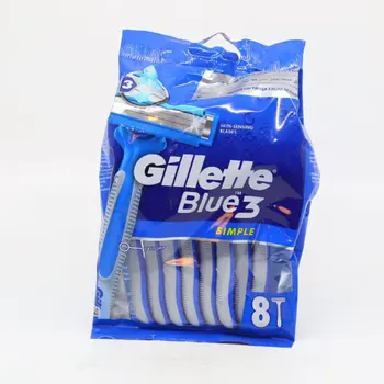 Gillette Blue Simple 3 Razor Blades 8Pieces