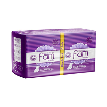 Fam Sanitary Pads Extra Thin Super 16Pieces