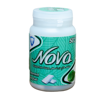 Nova Jar Chewing Gum Spearmint 50 pcs