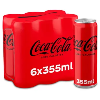 كوكاكولا زيرو حزمة 6 × 355مل