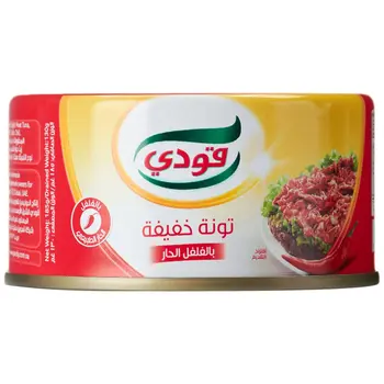قودي لحم تونا خفيف بالفلفل الحار 185جرام