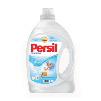 Persil Power Laundry Detergent Gel For Sensitive Skin With Marseile Soap & Almond Milk 3L