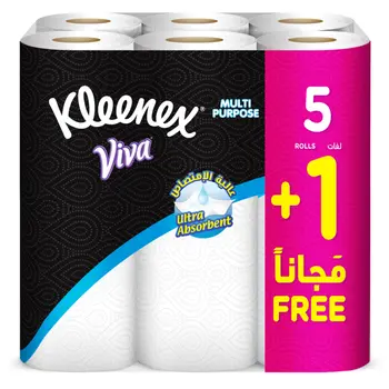 Kleenex Multi Purpose Kitchen Towel, 6 Rolls x 40Sheets