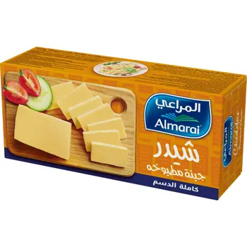 المراعي جبنة شيدر مطبوخة كاملة الدسم 454جرام