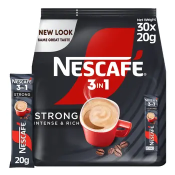 Nescafe 3 In1 Instant Strong Coffee Packs 30×20g