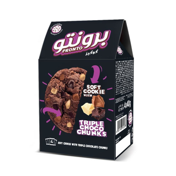 Pronto Cookies Triple Chocolate 4×40g