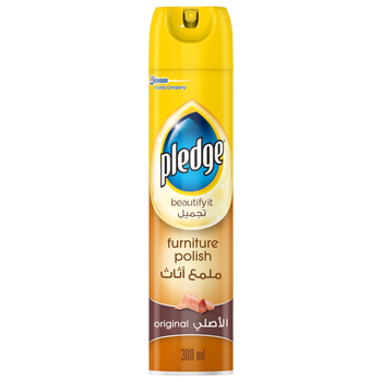 Pledge Furniture Polish and Cleaner Spray, Original, 300Ml