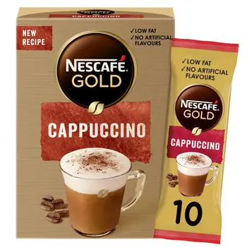 Nescafe Gold Cappuccino Sweetened Multipack 10×15.5g