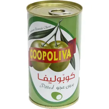 Coopoliva Pitted Green Olives 350g