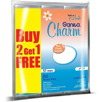 Sanita Charm 100% Cotton Pads 80pieces