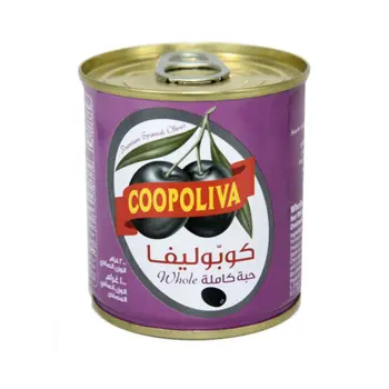 Coopoliva Whole Black Spanish Olives 100g