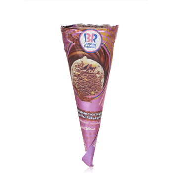 Baskin Robbins Bavarian Chocolate Cone 1Piec