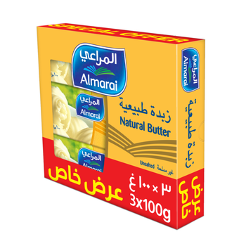 Almarai Unsalted Natural Butterpack 3×100g