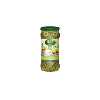 Green Farms Sliced Green Olives Glass 235G