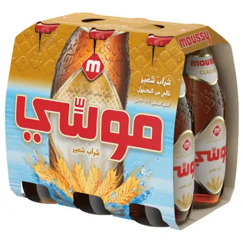 موسي شراب شعير كلاسيكي غير كحولي حزمة 330 مل × 6عبوات