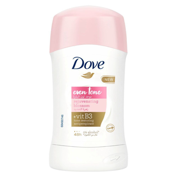 Dove Even Tone Antiperspirant Deodorant Stick Rejuvenating Blossom 48H Protection 40g