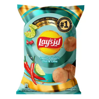 Lay'S Potato Chips with Chili and Lemon, Gross Weight 165g