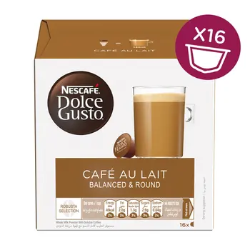 Dolce Gusto Cafe Au Lait Coffee Capsules 16 Capsules 160g