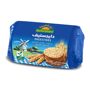 Natureland Organic Digestive Biscuits 200g